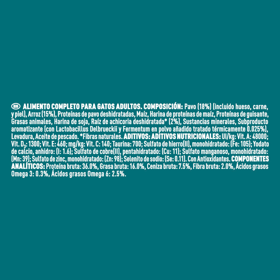 2.8 kg One Sensitive Bifensis Ra&ccedil;&atilde;o de Peru e Arroz para gatos, , large Imagem n&uacute;mero 3